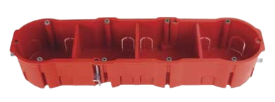 Caja de empotrar 4 elementos para tabique hueco
