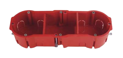 Caja de empotrar 3 elementos para tabique hueco